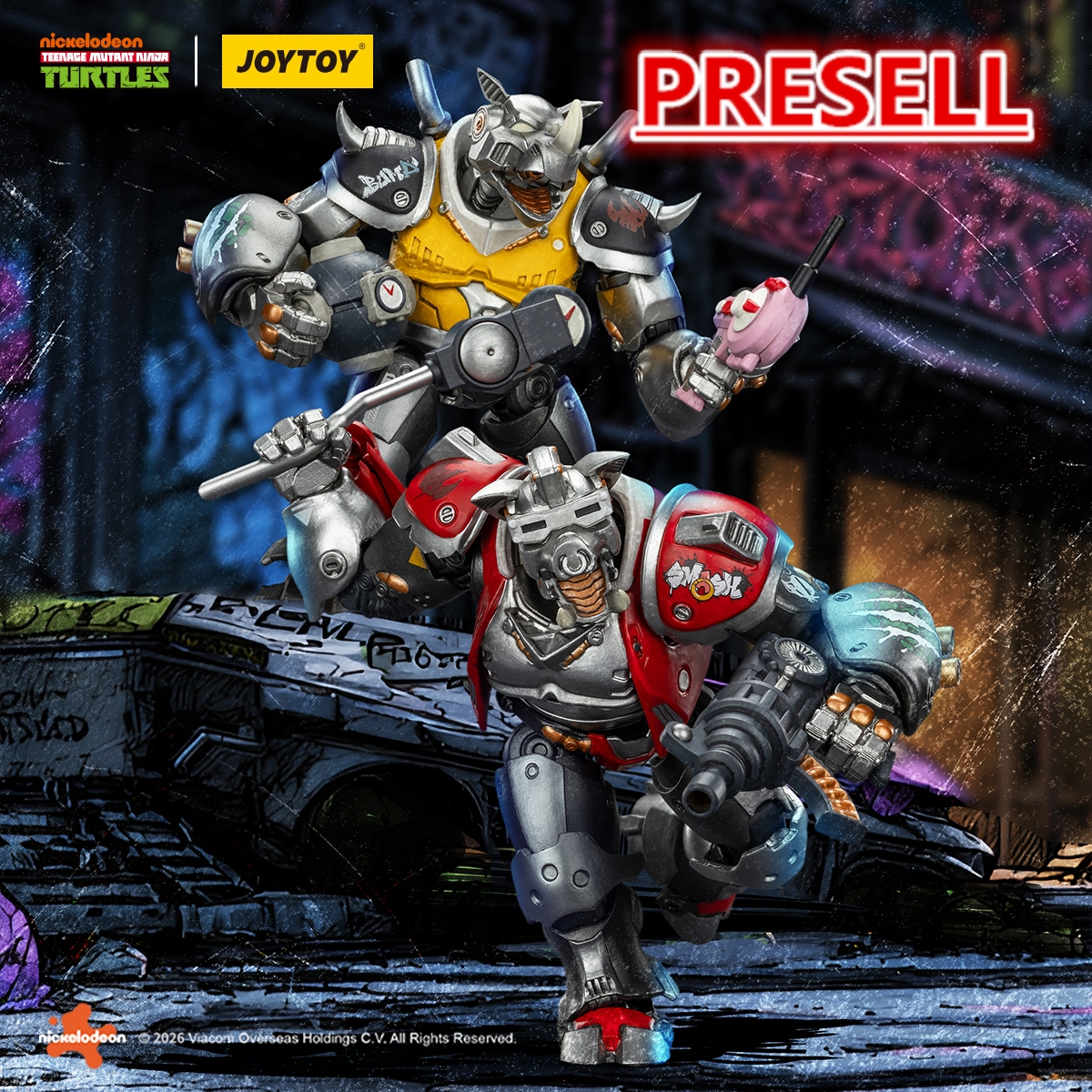 JOYTOY Teenage Mutant Ninja Turtles TMNT Super Bebop and Mighty Rocksteady - JOYTOY WORLD