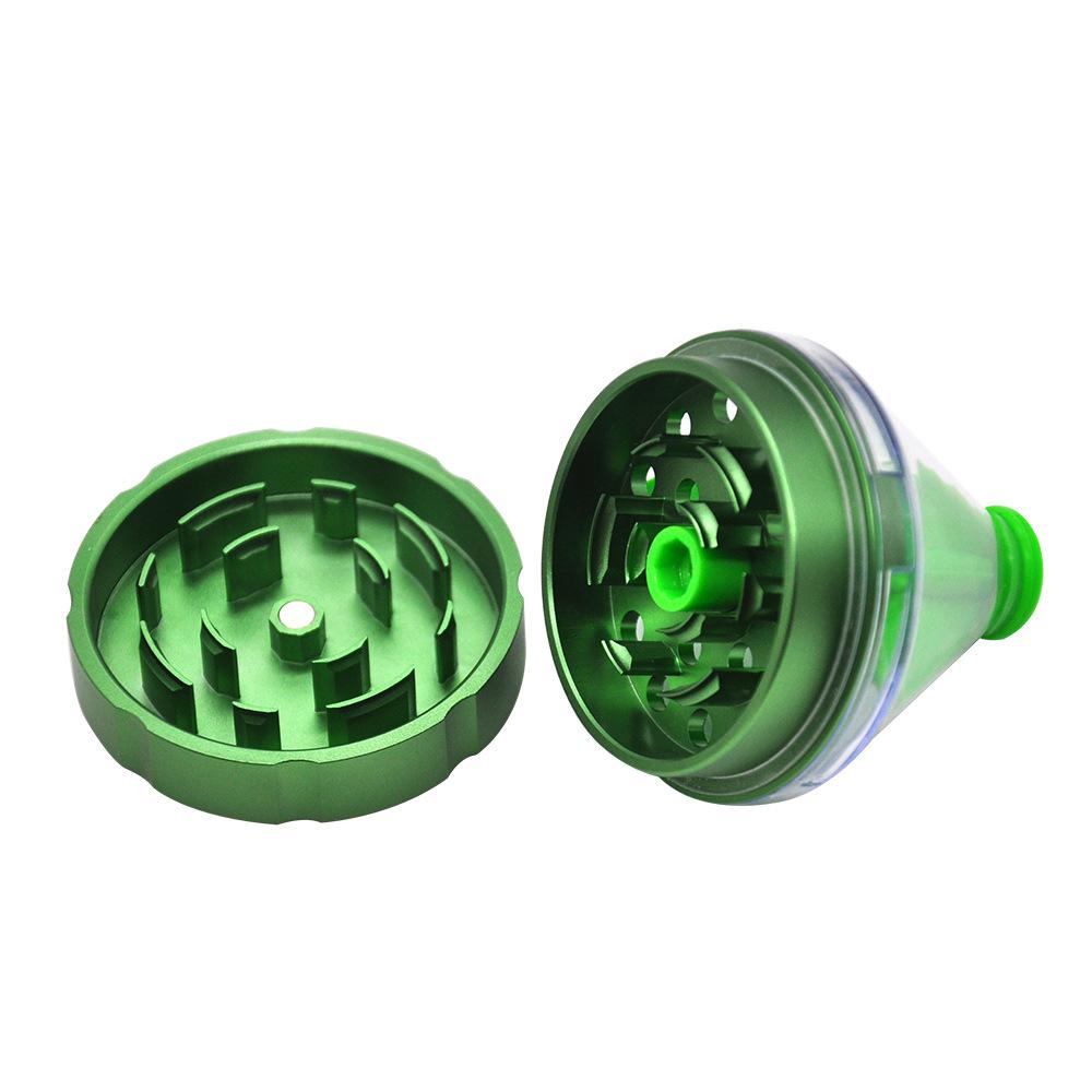 Funnel Aluminum Alloy Weed Grinder 2 Layer