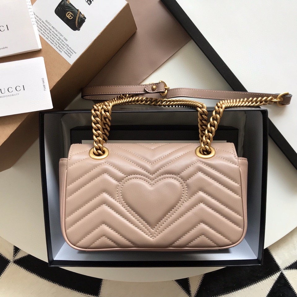 Gucci GG Marmont mini matelass?? shoulder bag 446744