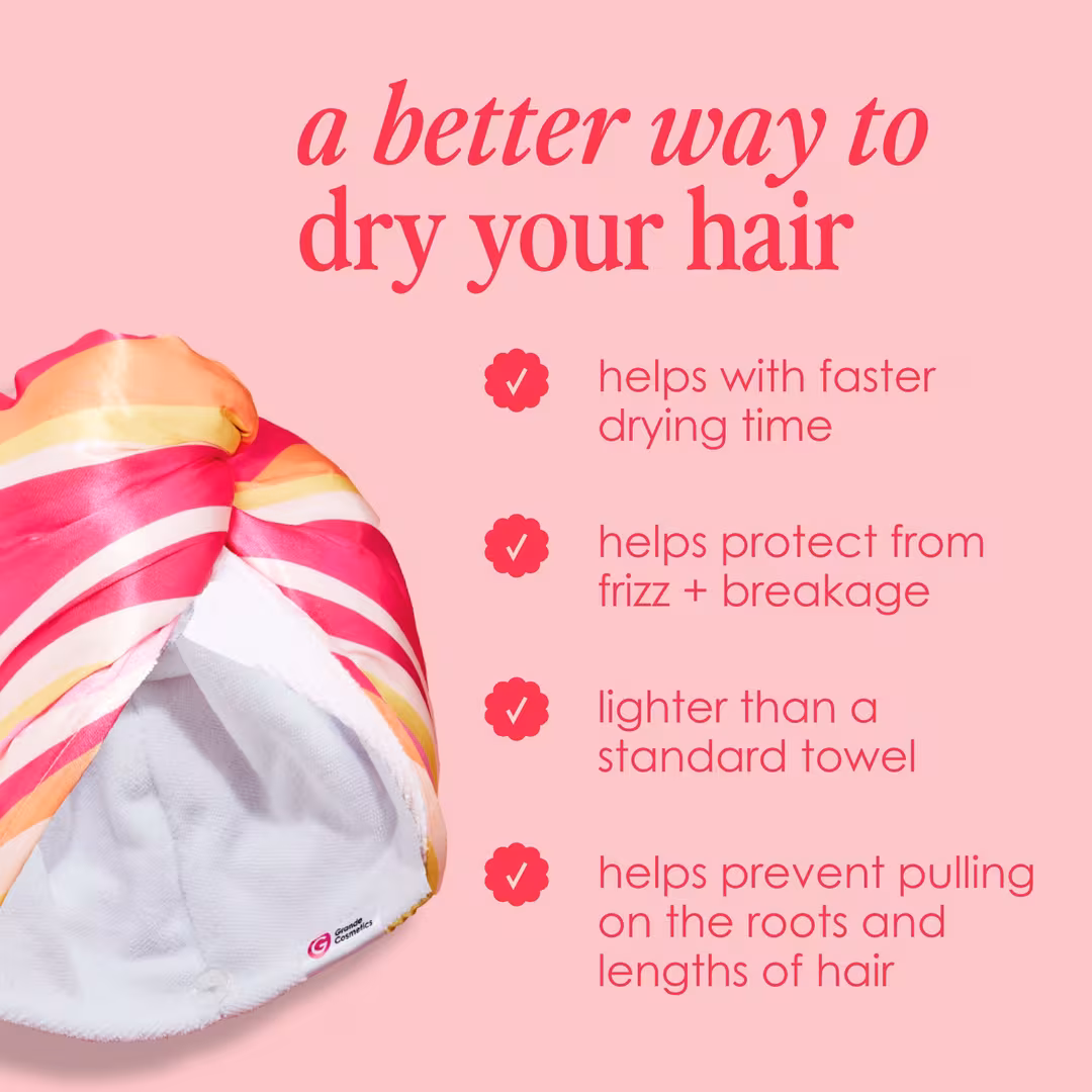 Grande Cosmetics  GrandeHAIR Satin and Microfiber Towel