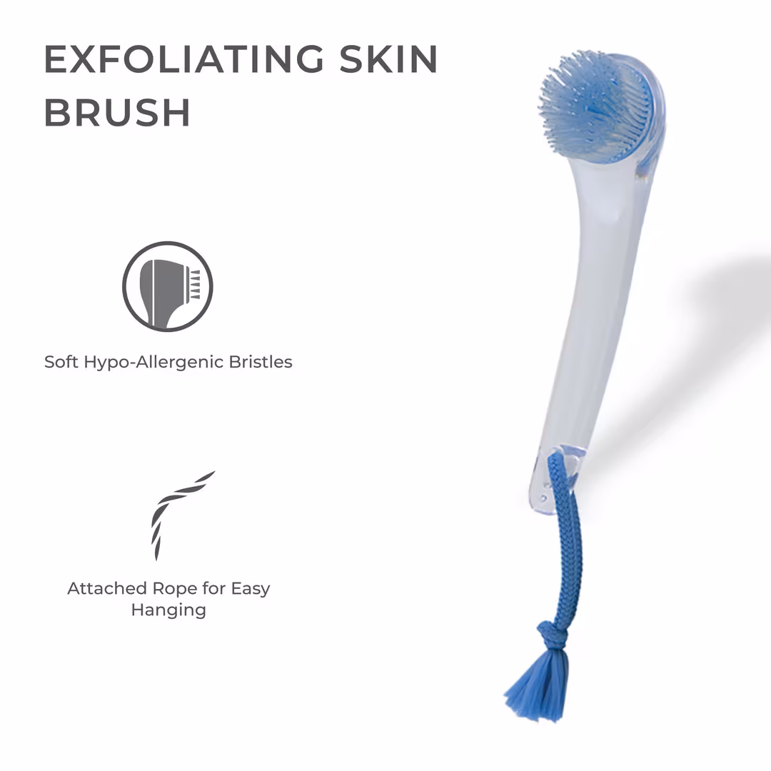 Zadro  Exfoliating Facial Brush with Silicone Bristles