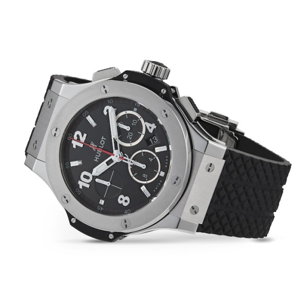 Replica Hublot Big Bang Men Automatic Black Rubber Watch 301.SX.130.RX