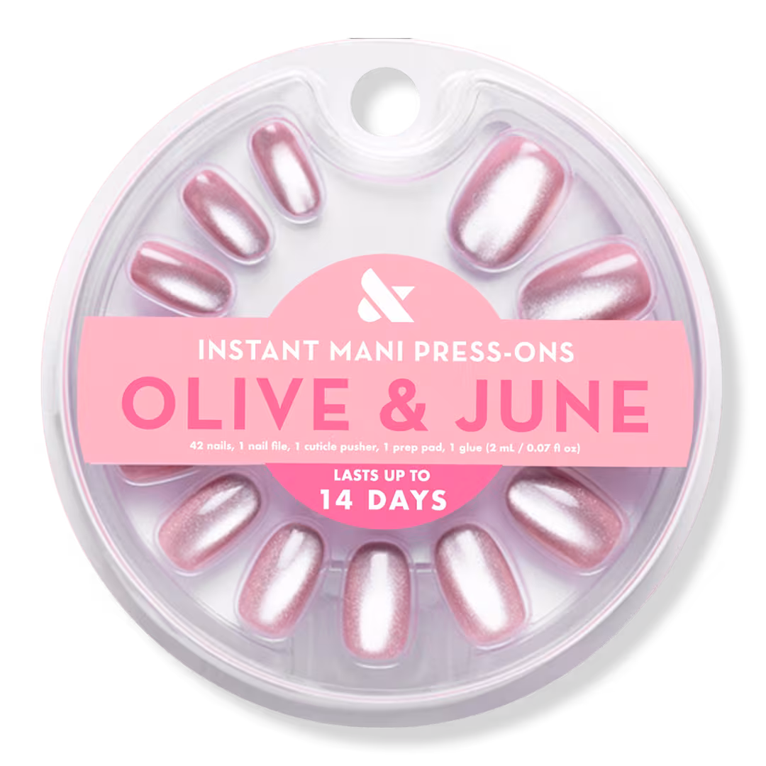 Olive & June  Instant Mani Press-On Nails World Lit Velvet