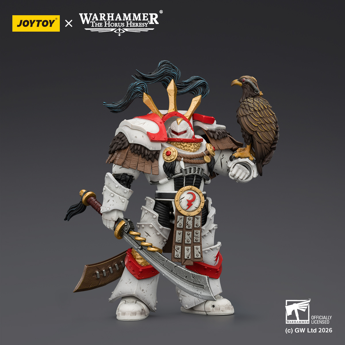 JOYTOY Warhammer 40K 1: 18 White Scars Stormseer Consul and Legion Praetor in Cataphractii Terminator Armour - JOYTOY WORLD