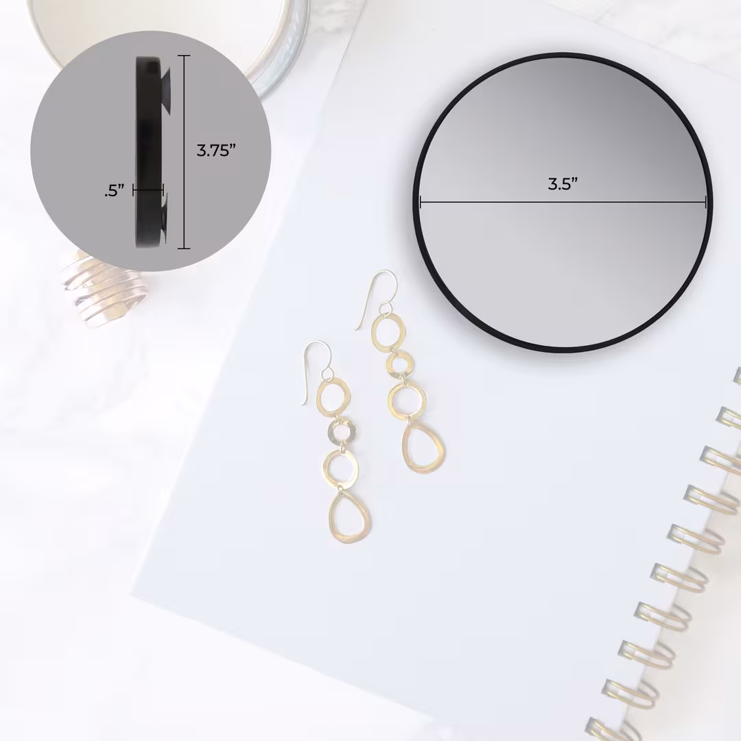 Zadro  Compact Mirror with Magnification, Suction Cups