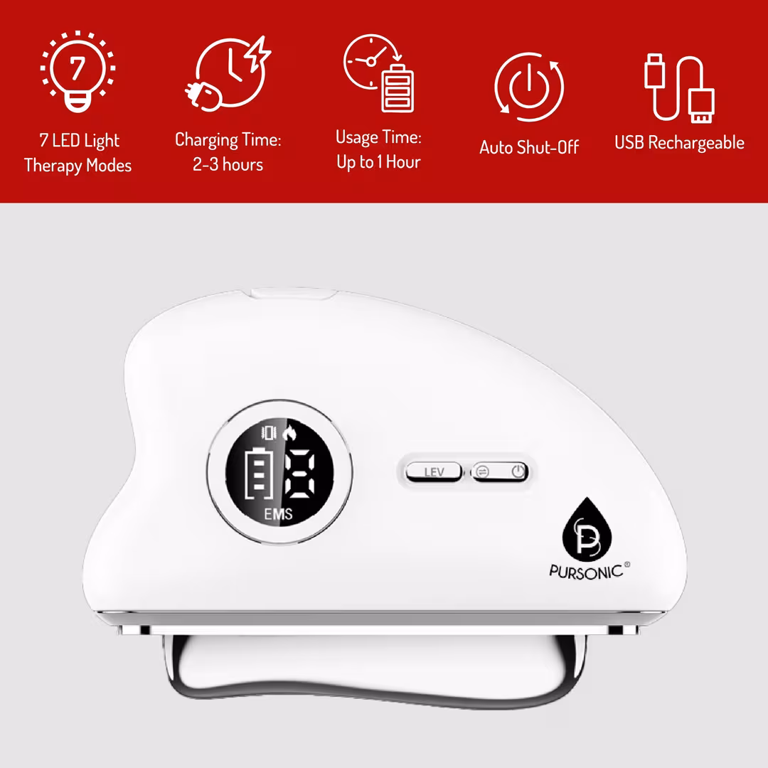 PURSONIC  7-in-1 LED Light Therapy Beauty Wand