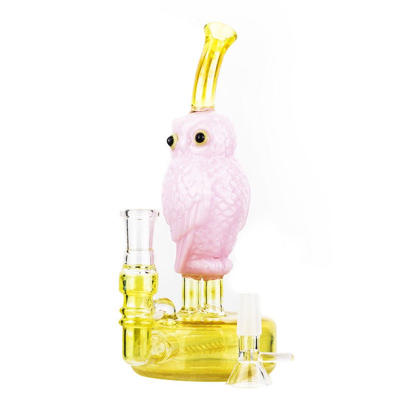 8 Owl Theme Glass Bong