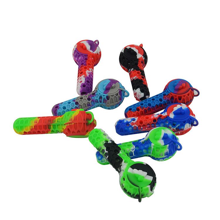 Honeybee Camouflage Silicone Pot Pipe