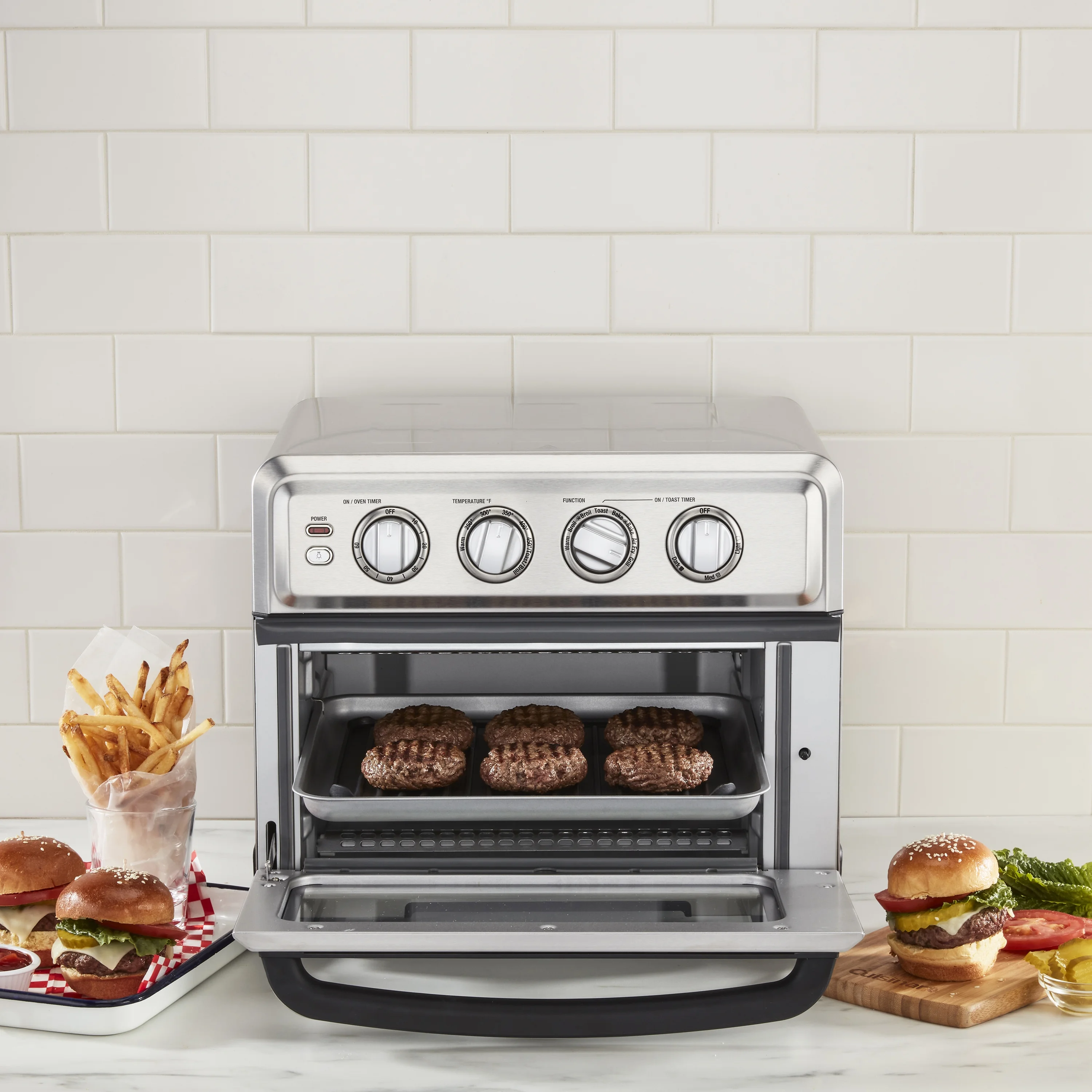 Cuisinart Airfryer Toaster Oven with Grill, Stainless, TOA-70NAS