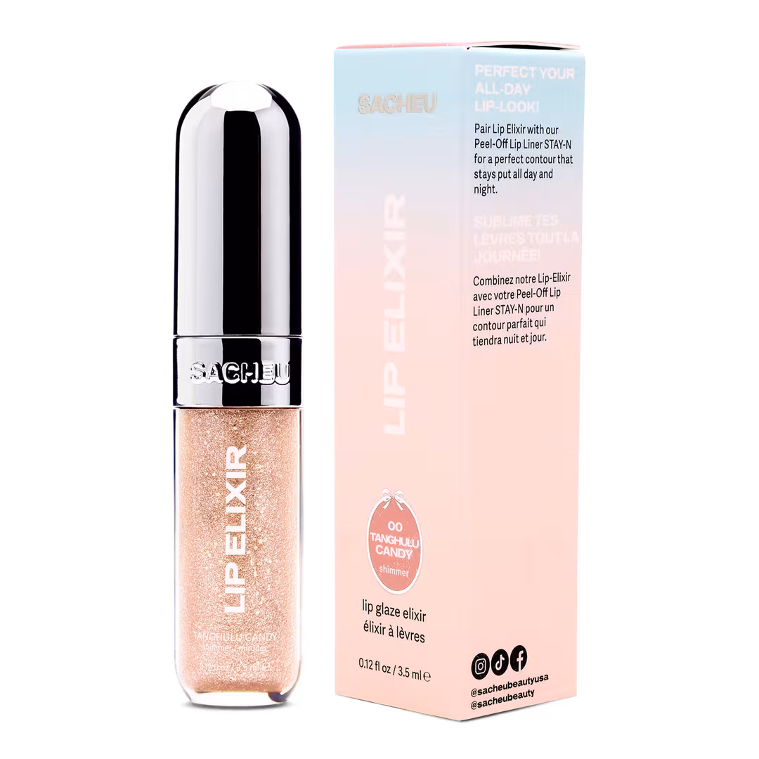 SACHEU  Lip Glaze Elixir 3-in-1 Balm + Oil + Gloss