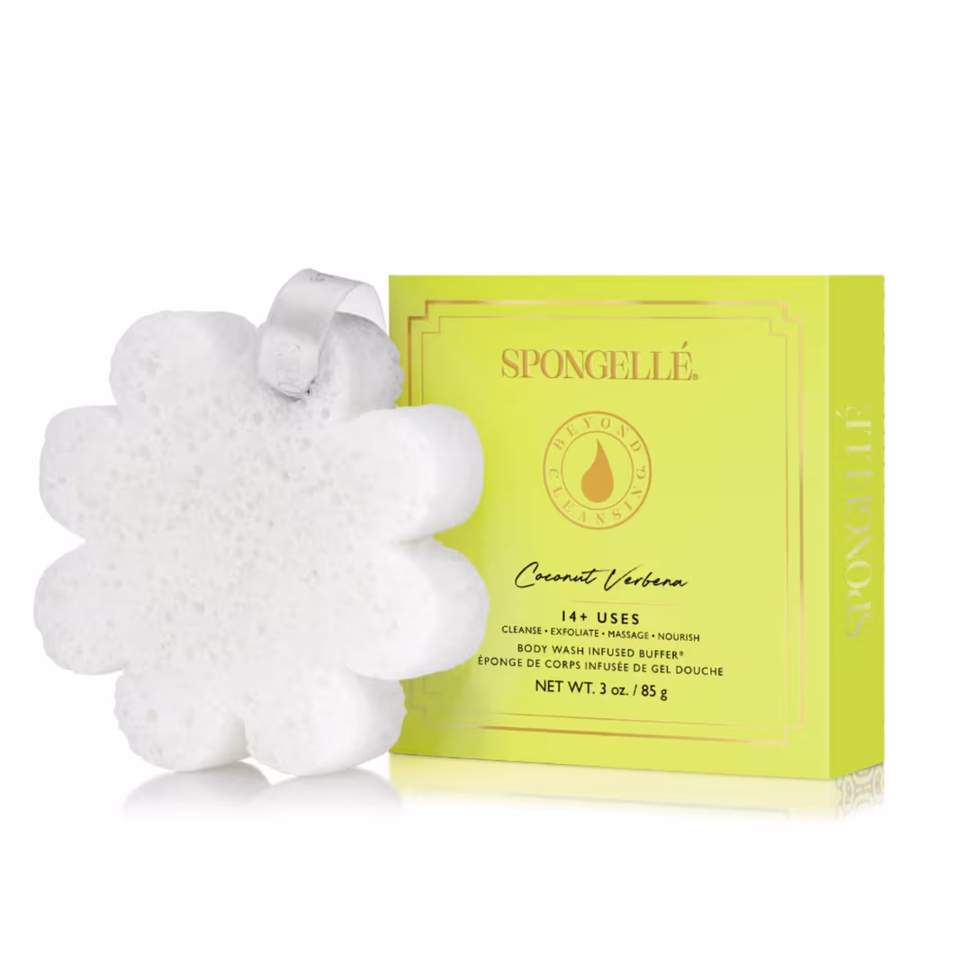 SPONGELLE  Fruity Boxed Flower Set | 3 Body Wash Infused Buffers | Gift Set