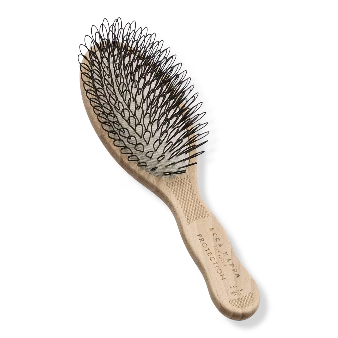 Acca Kappa  Protection Oval Beech Wood Brush - Looped Nylon