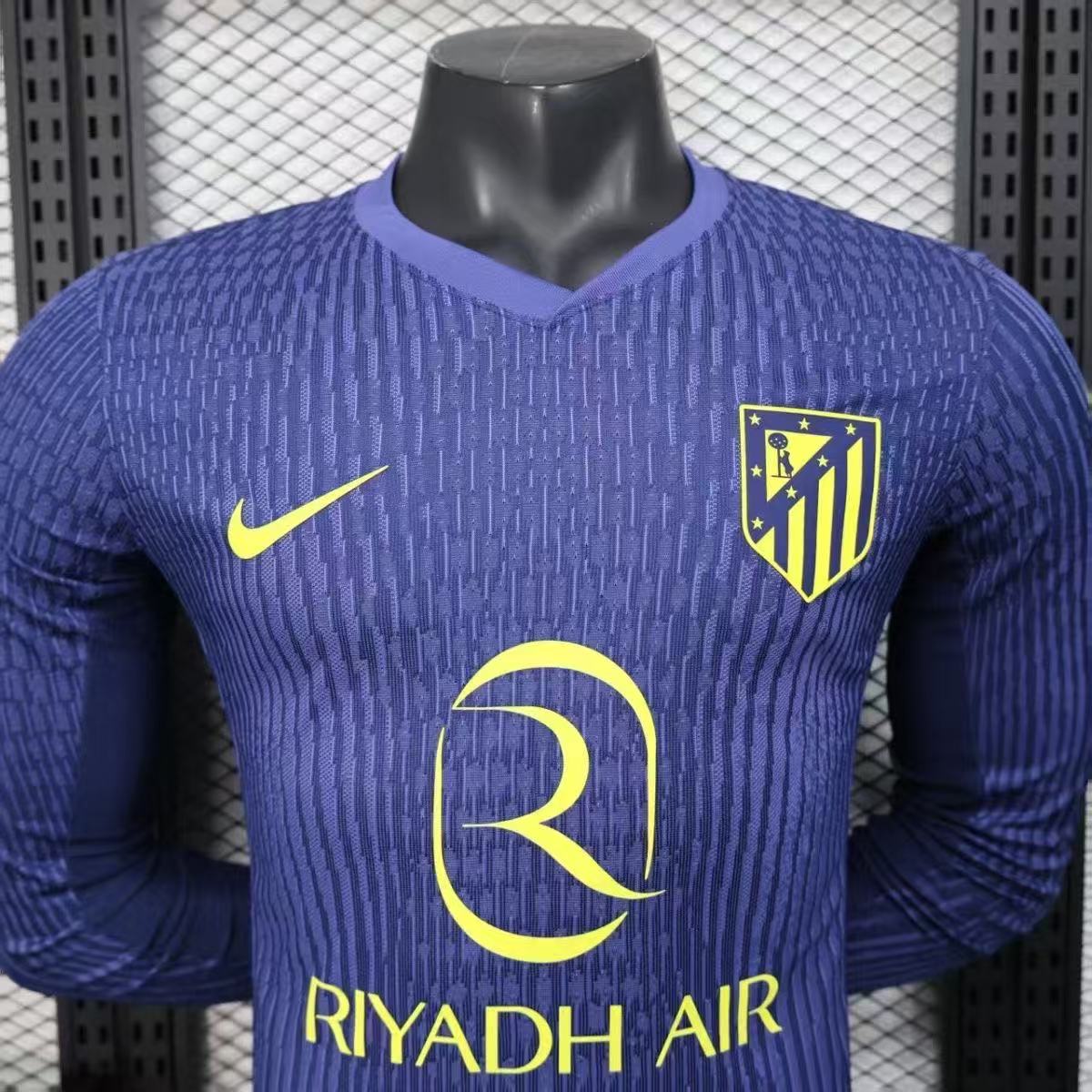Atletico Madrid Away Player Long Sleeve Man Jersey 25/26