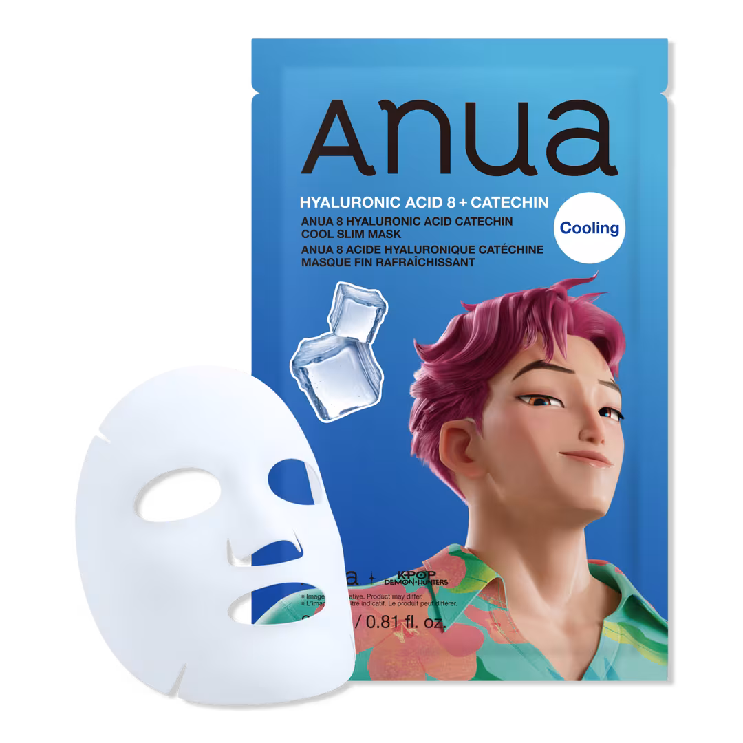 ANUA  KPop Demon Hunters 8 Hyaluronic Acid Catechin Cool Slim Mask