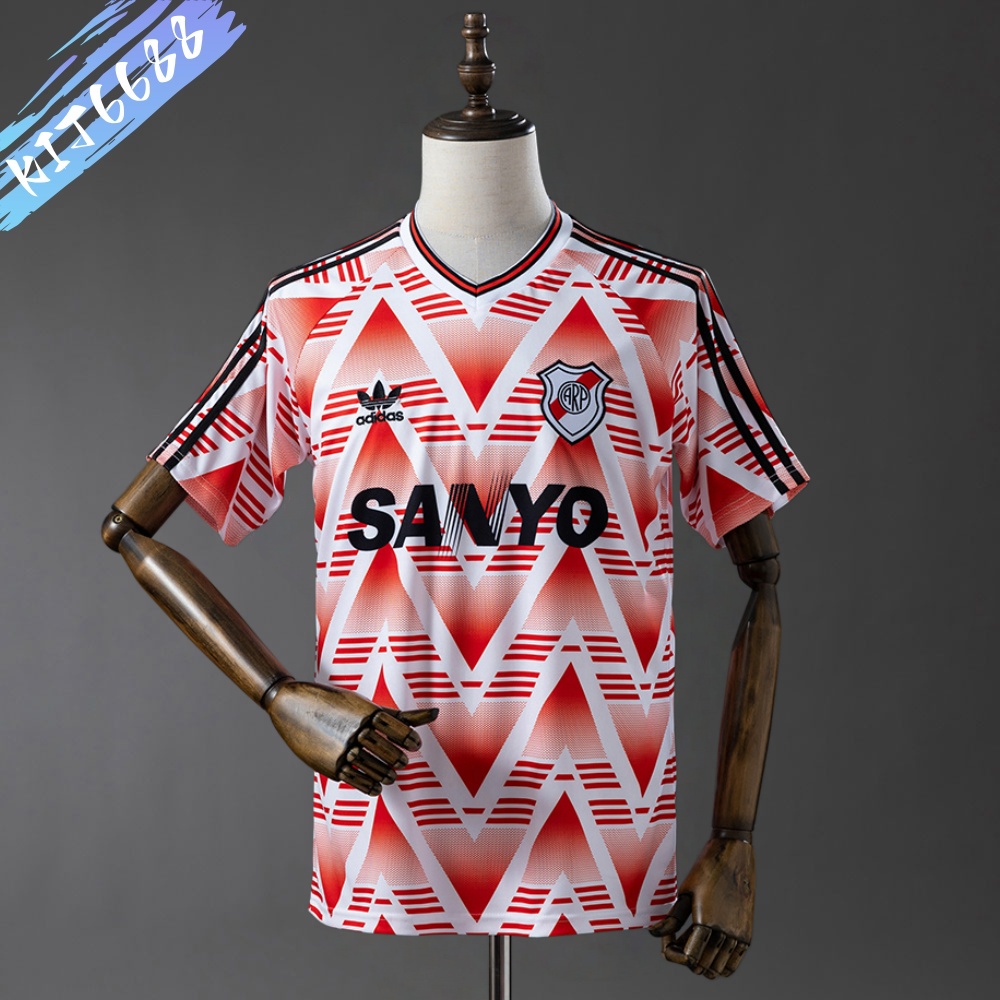 1992/1993 River away  Retro Football Shirt（Fans version）