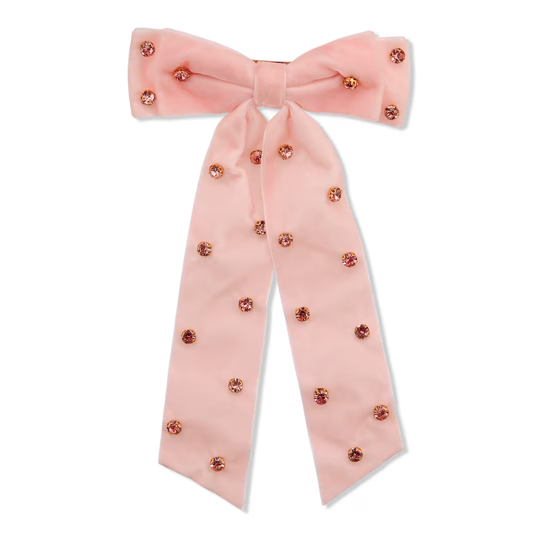 Conair Accessories  Velvet Bow Barrette with Stones