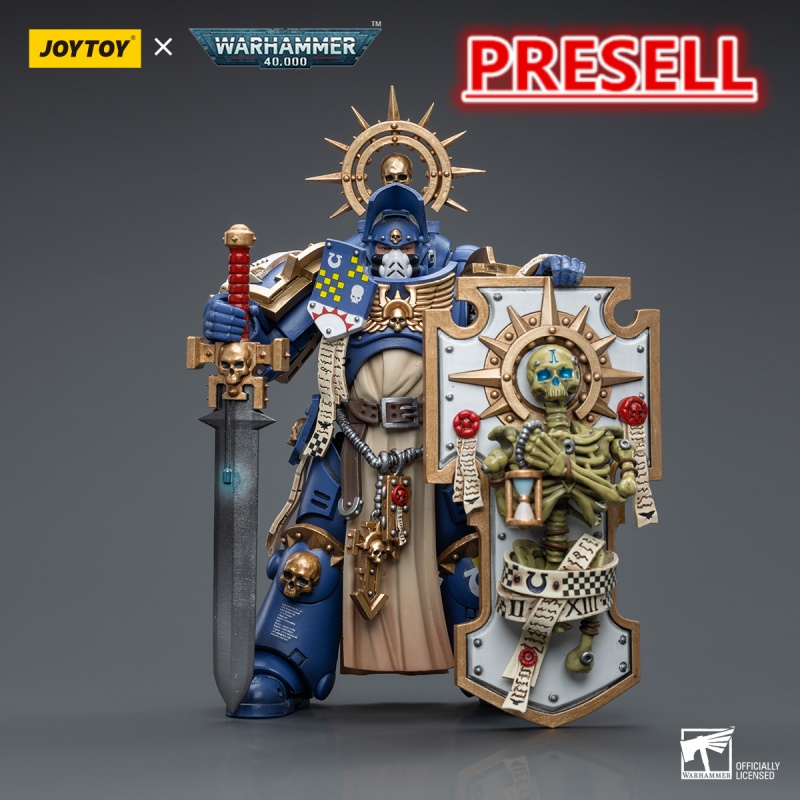 JOYTOY JT6465 Warhammer 40k 1: 18 Ultramarines Primaris Captain with Relic Shield and Power Sword - JOYTOY WORLD