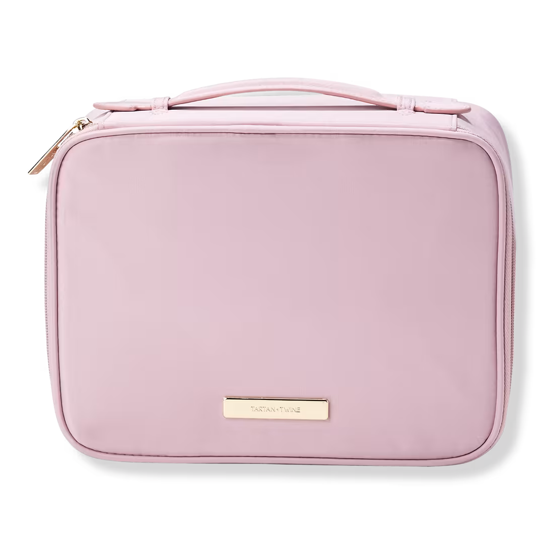 Tartan + Twine  Pink 4 Piece Makeup Organizer