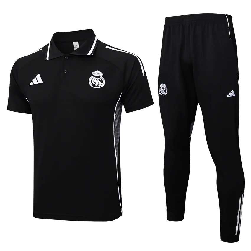 Real Madrid Polo Men 2025 2026 Dark Black