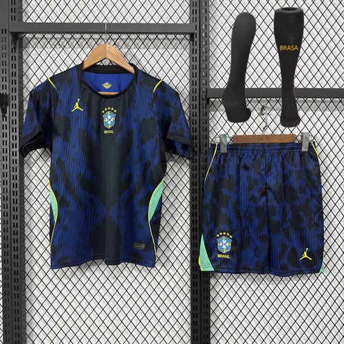 2026 Brazil Kids/Adult Set away (With Socks)