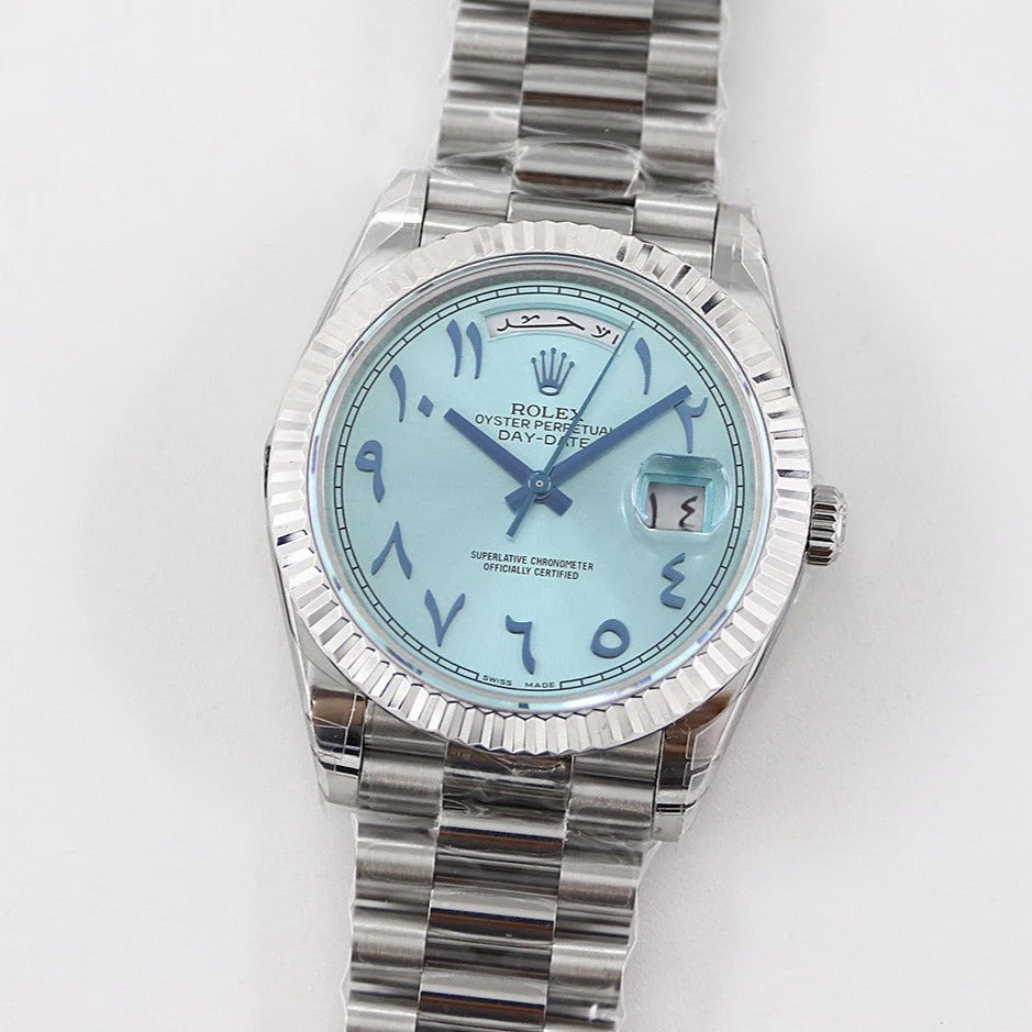 Rolex Watch DAY-DATE 41MM STAINLESS STEEL TIFFANY DIAL ARABIC Watch