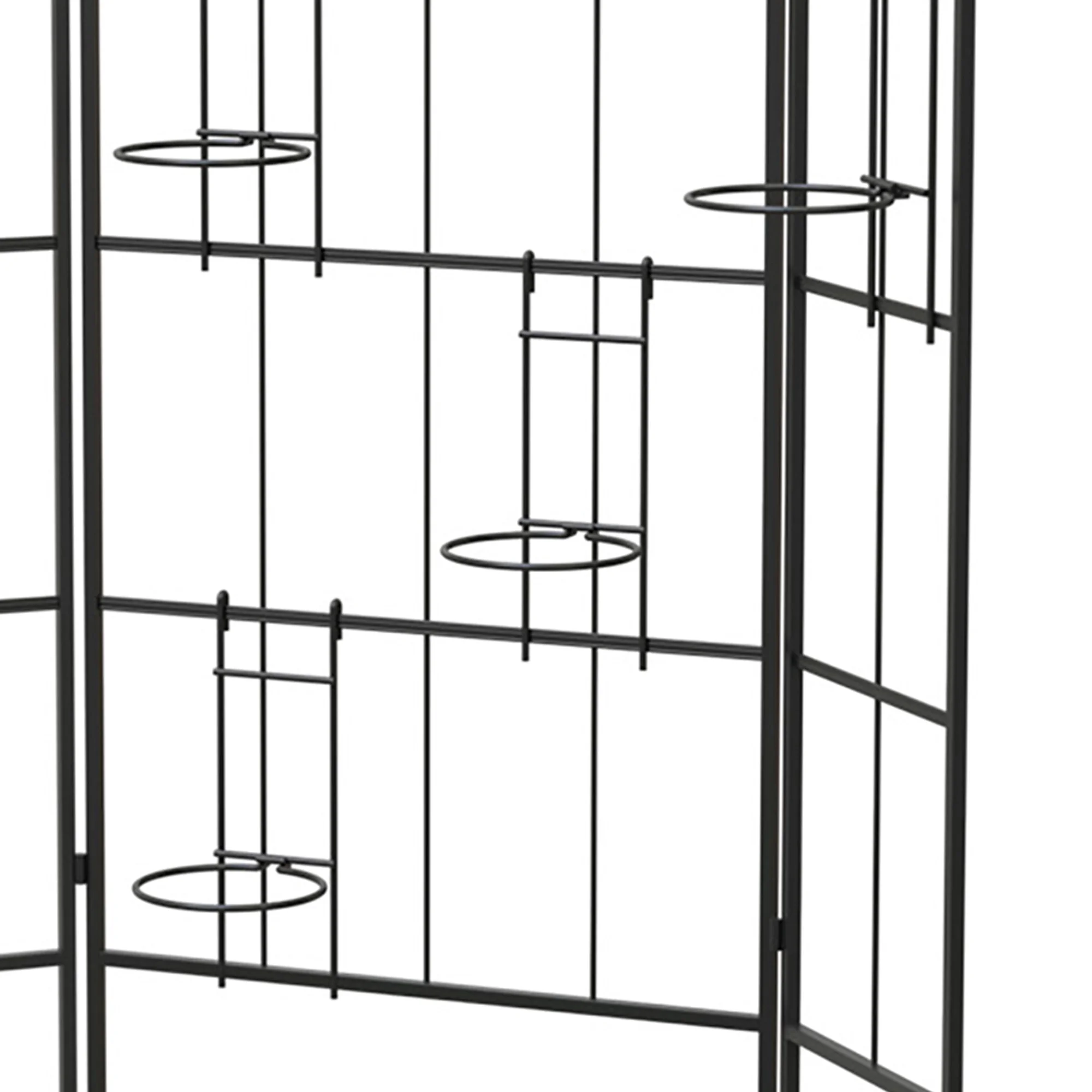 Panacea Heavy Duty Metal Expandable Trellis Privacy Screen for Patio and Planter Trellises