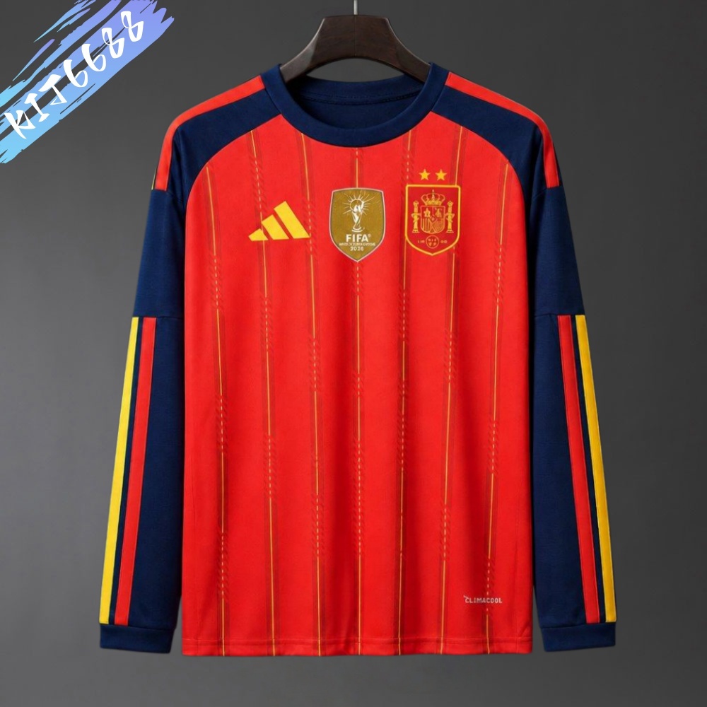 2026/2027 Spain home long sleeves  Football Shirt    ﻿