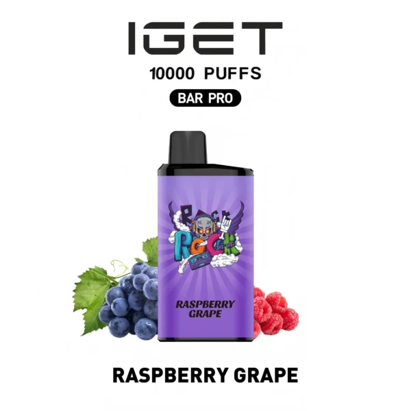 IGET BAR PRO 10000 Raspberry Grape