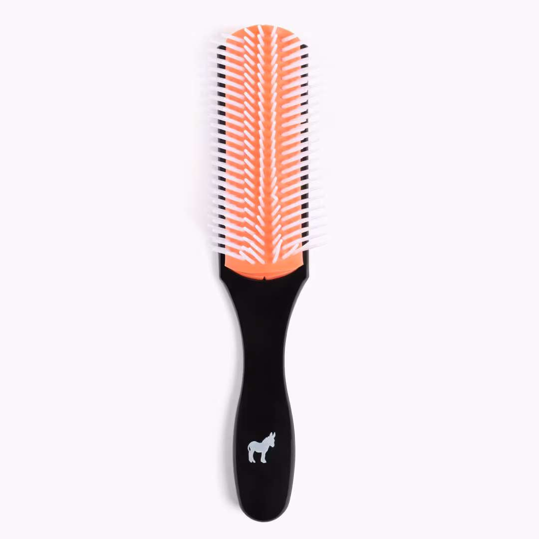 Pete & Pedro  Classic Cushion 9-Row Anti-Frizz Nylon Bristle Hair Brush