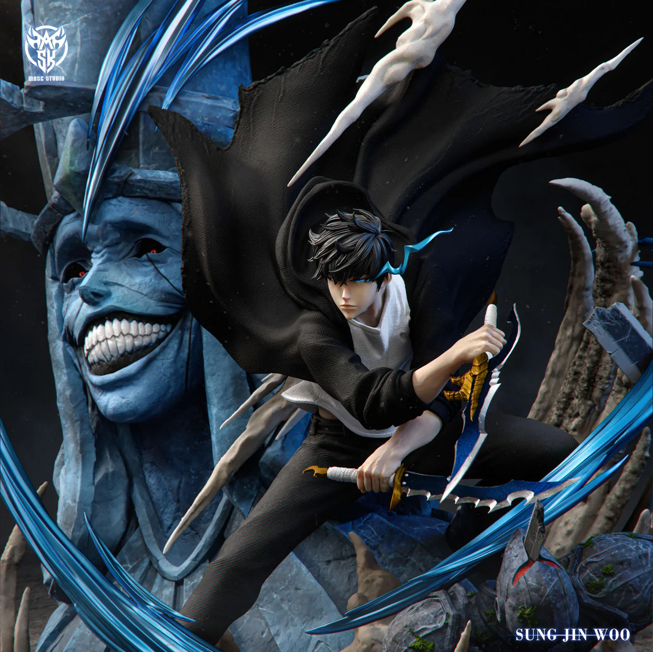 Solo Leveling - Sung Jin-woo vs Divine Statue Boss | 1:6/1:4 Resin Statue | by Mask Studio