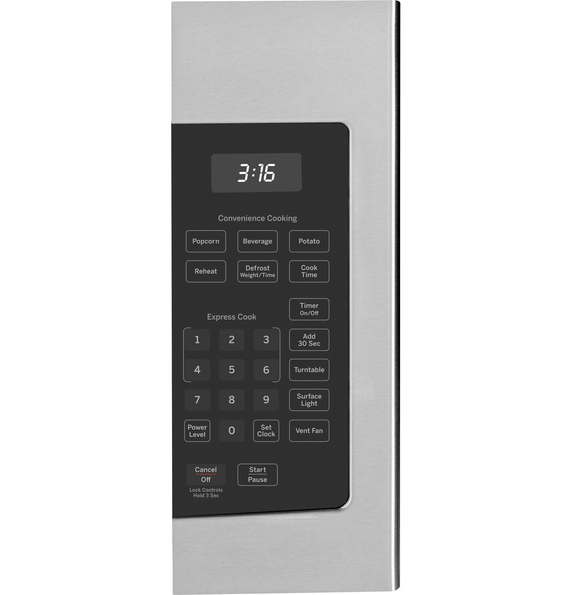 GE JVM3160RFSS 30 Over-the-Range Microwave Oven with 1.6 cu. ft. Capacity 2-Speed 300 CFM Venting in Stainless Steel