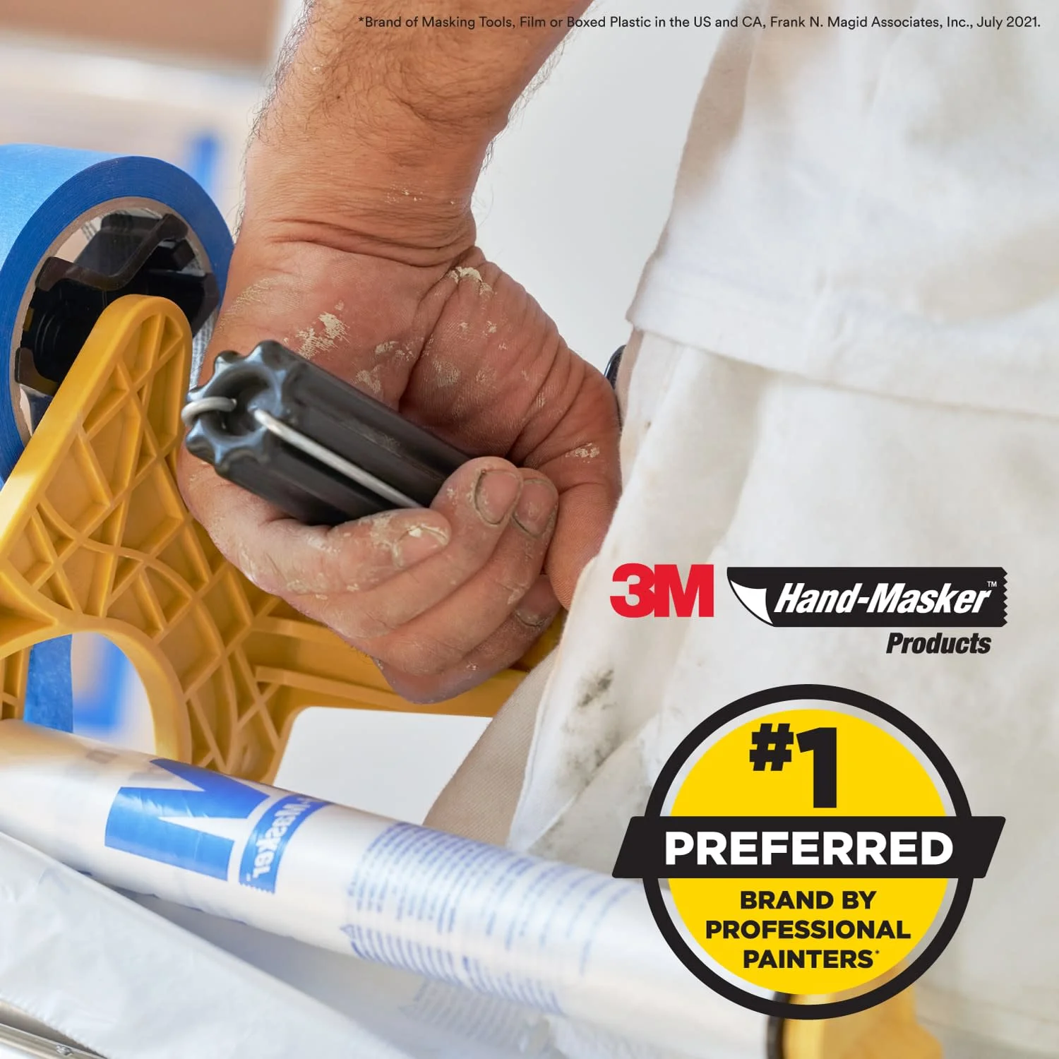 3M Hand-Masker Masking Film & Tape, Job Prep, Paint Supply, M3000-PAK-SC, 1 Kit