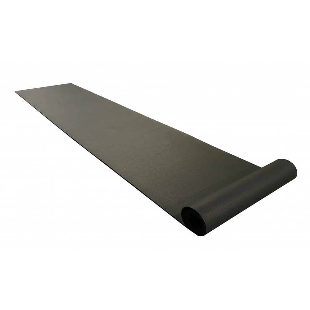 Rubber-Cal "Recycled Flooring" 3/8 in. x 4 ft. x 4 ft. - Black Rubber Mats