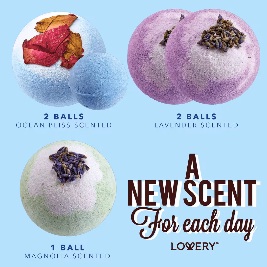 Lovery  Bath Bombs Gift Set with Shea and Coco Butter