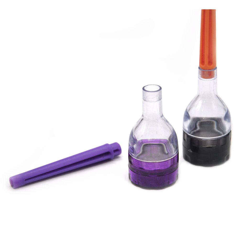 Funnel 3 Layer Herb Grinder W/Roll Tube ( 4 Colors )