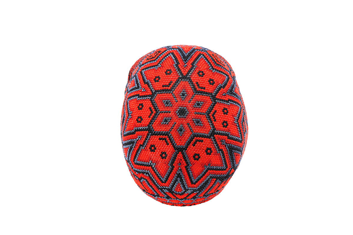Cráneo Calavera - Obra de Arte Huichol