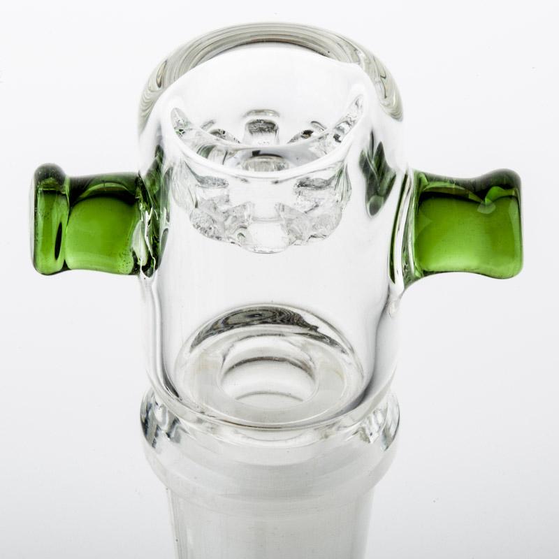 14mm Male Bong Bowl With Green Handles