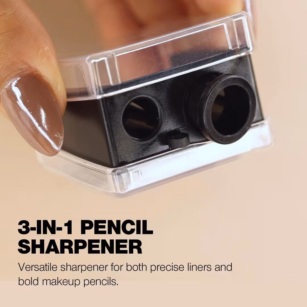 Palladio Beauty  3-in-1 Stainless Steel Cosmetic Sharpener