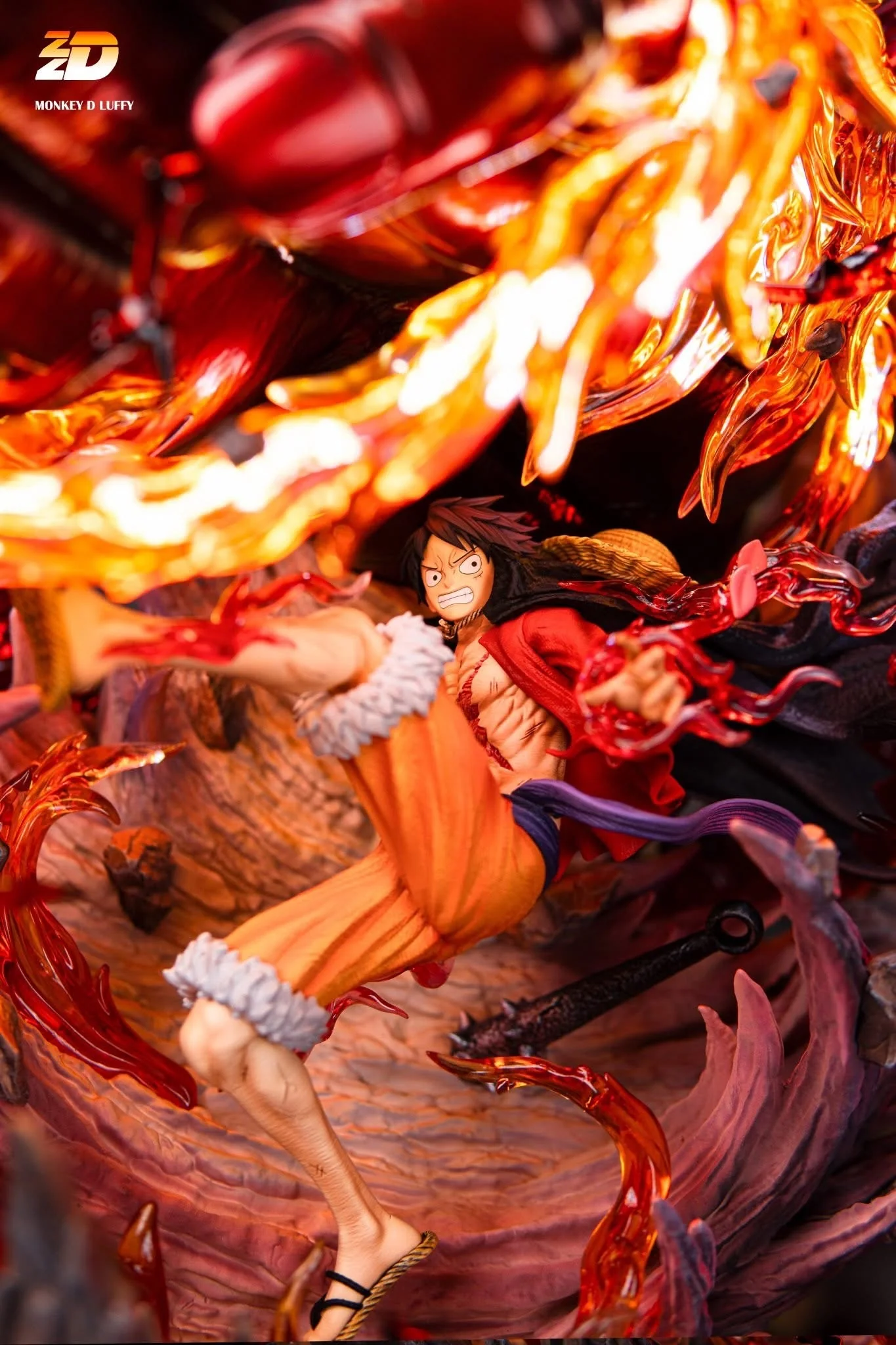 One Piece - ZZDD studio Red Roc Luffy with light effect