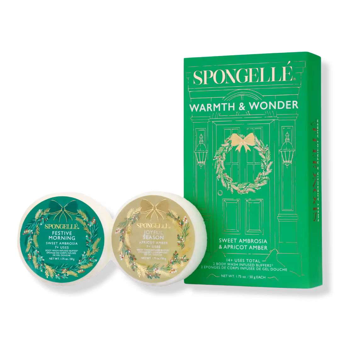 SPONGELLE  Warmth & Wonder Body Wash Infused Buffers Gift Set