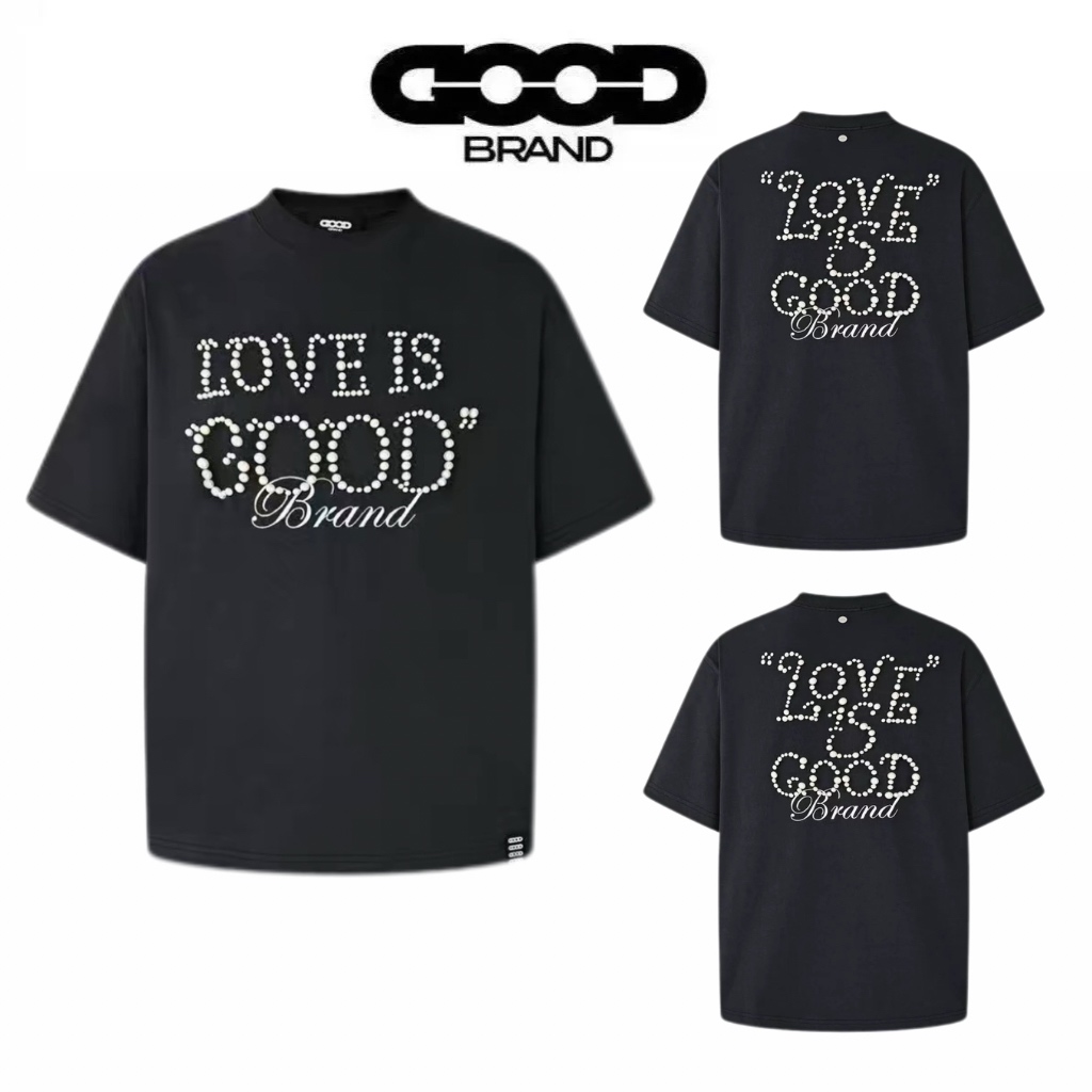 Goodbrand Double-Sided Pearl Rhinestone T-Shirt