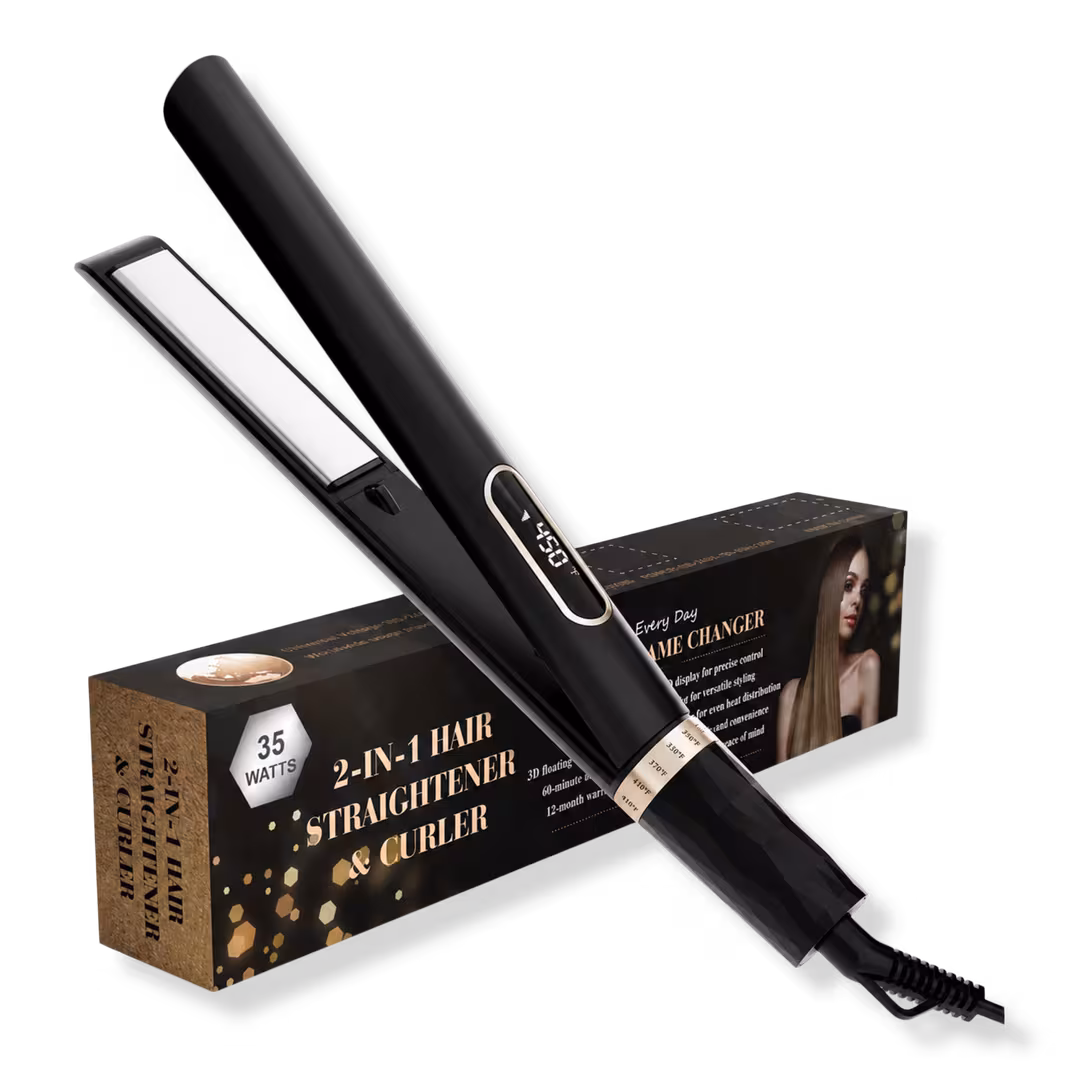 NICEBAY  Titanium Flat Iron Curler