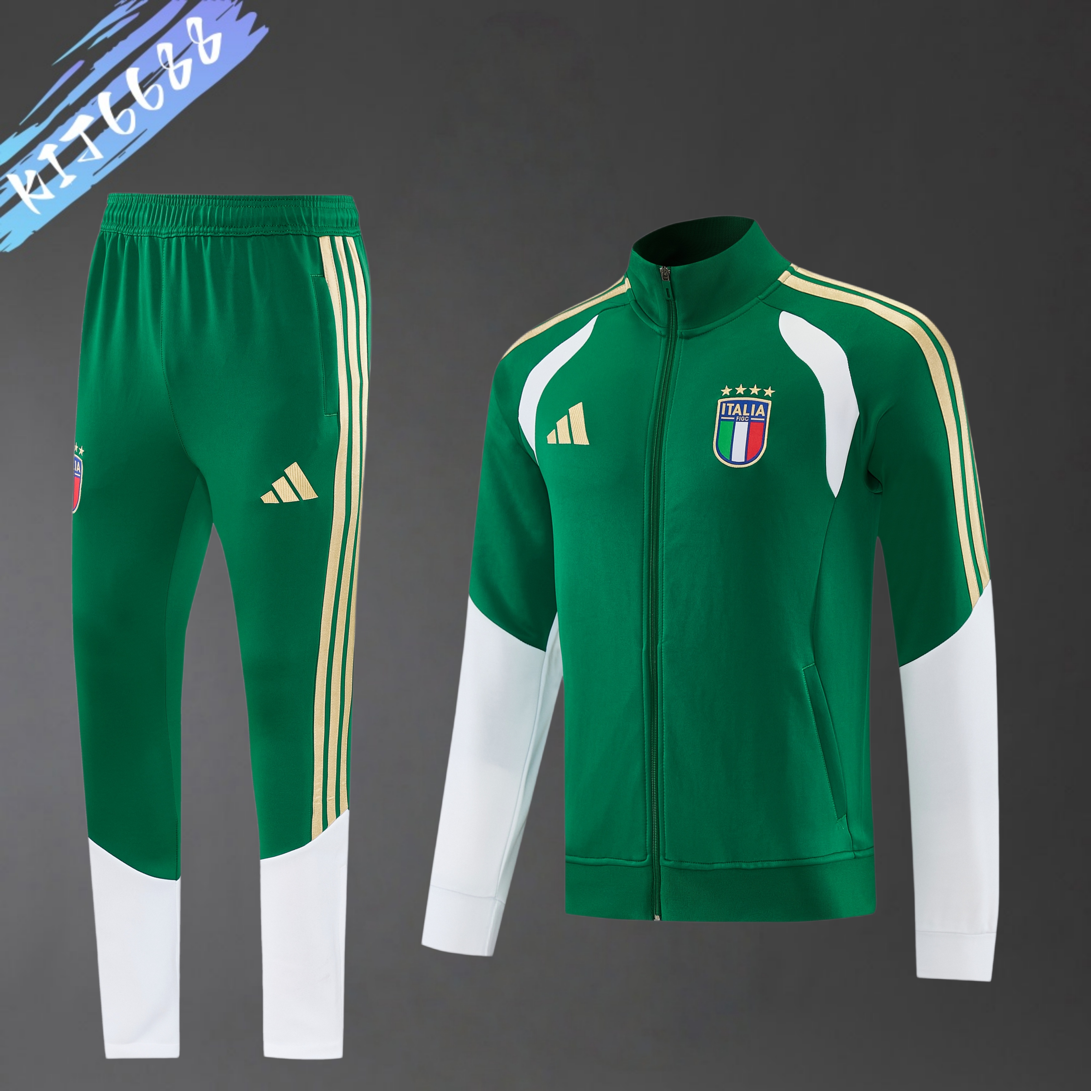 2026/2027 Italy Full Zipper Training Suit (Adult Set)