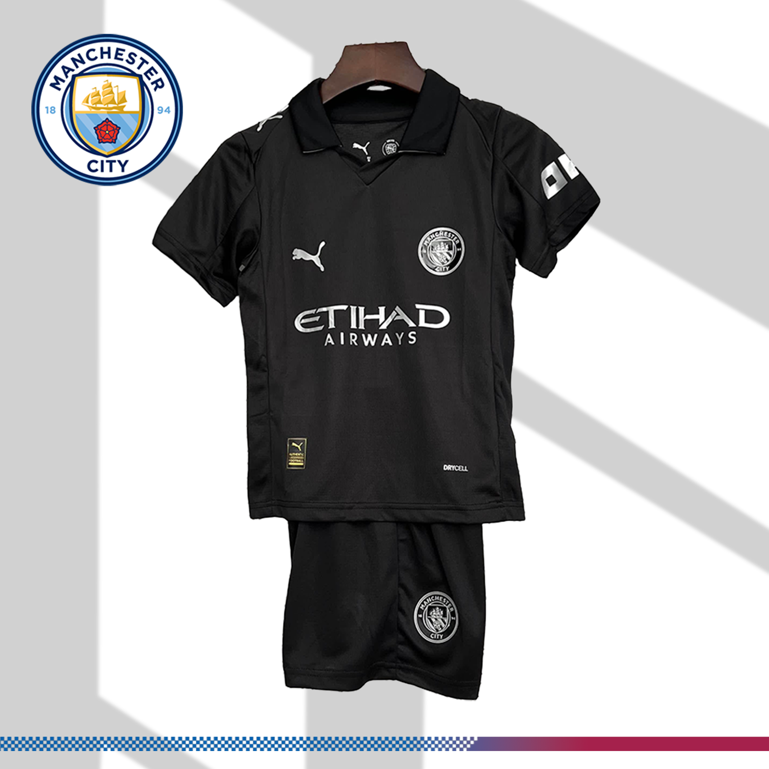 2025/2026 Manchester City FC Away Football Shirt (Kids Kit socks)