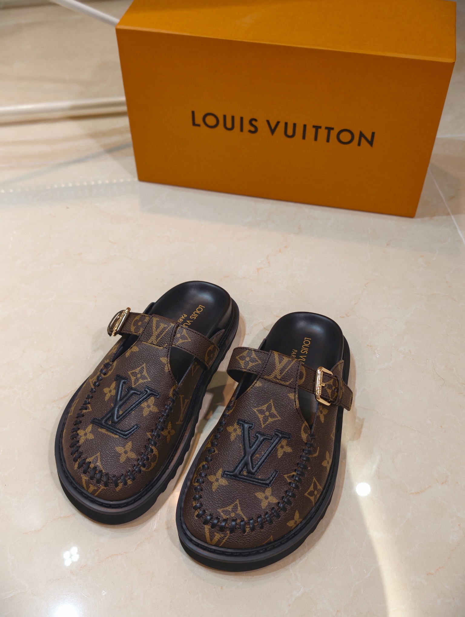 LV Easy Monogram Mules