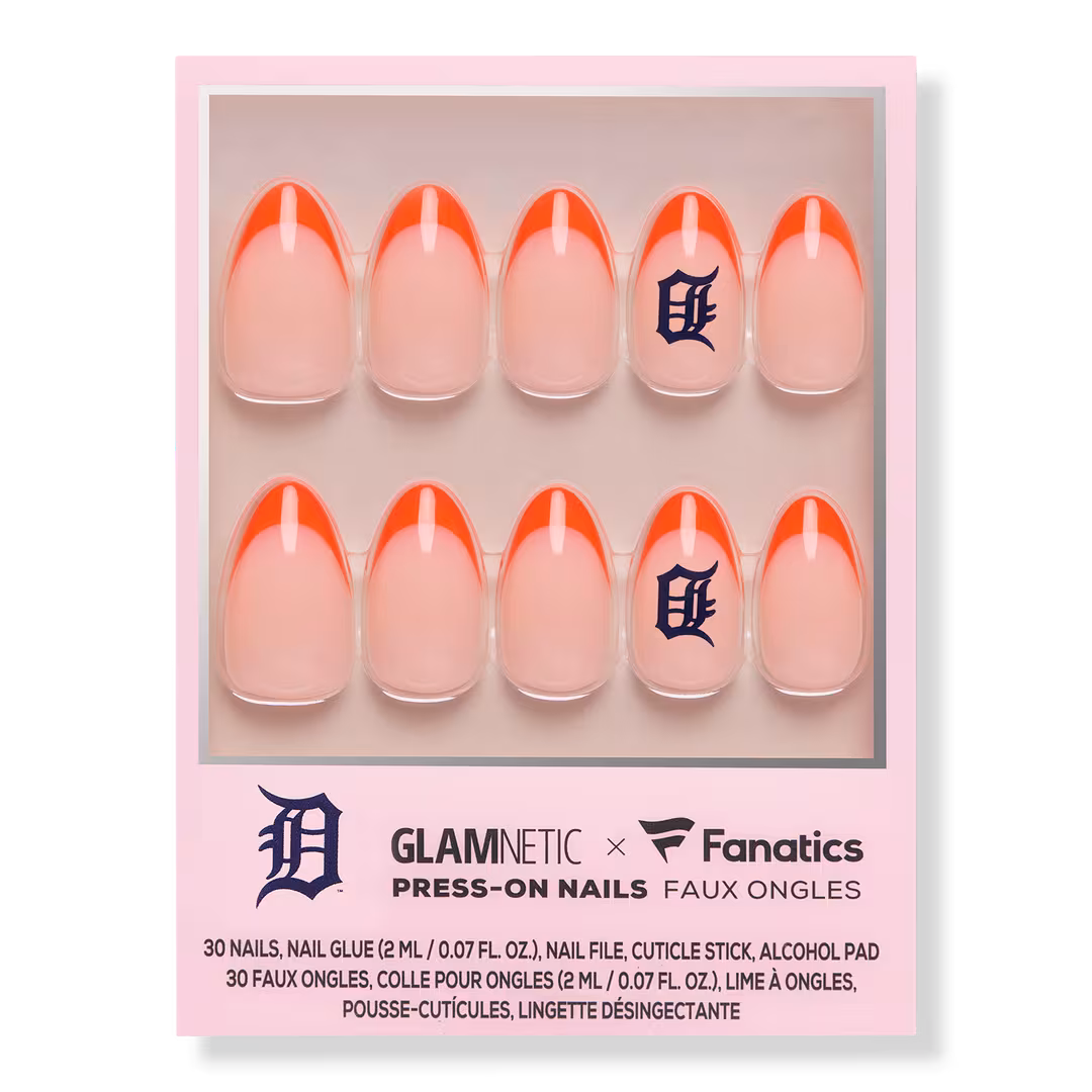 Glamnetic x Fanatics Nail  Detroit Tigers Press-On Nails