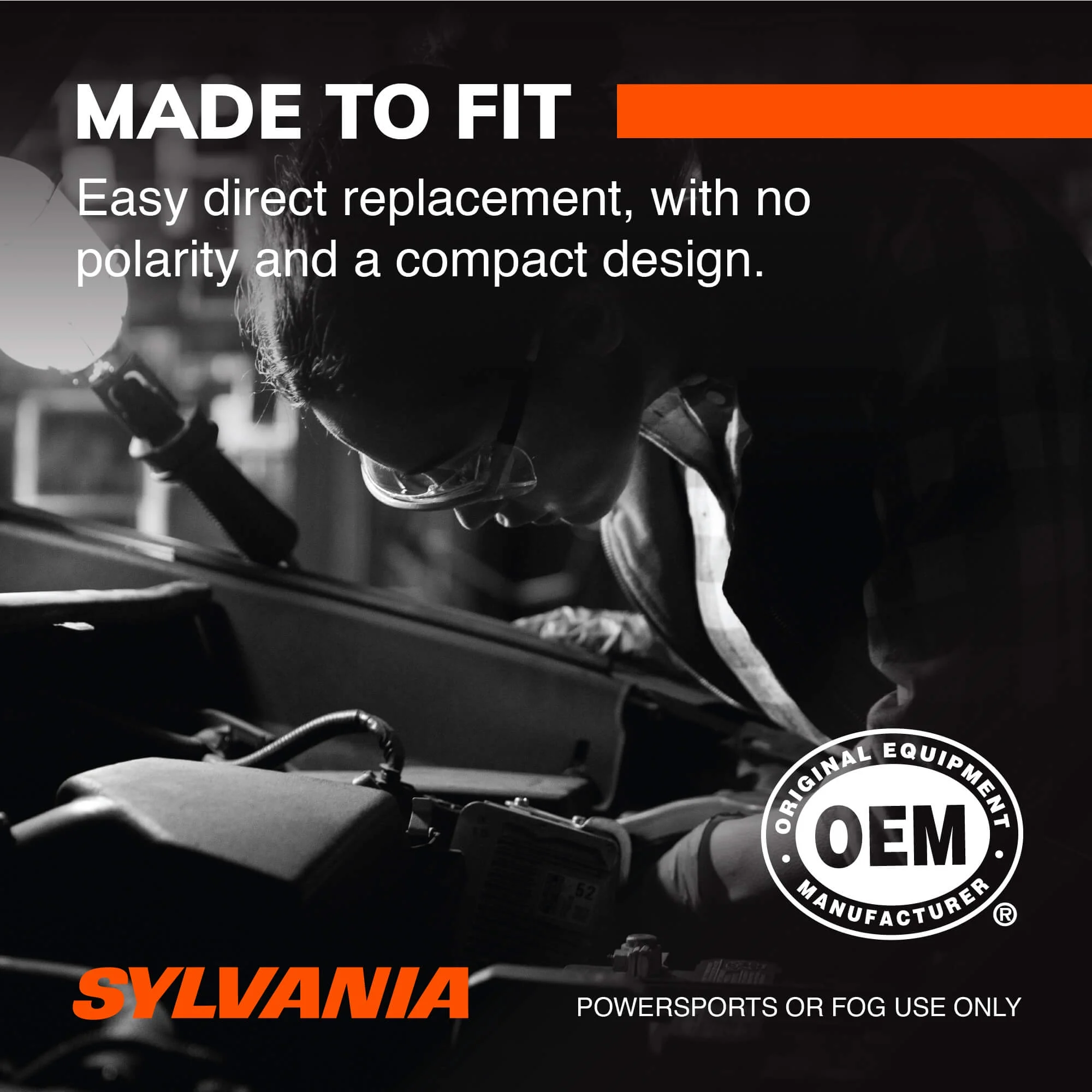 Sylvania H1 LED Fog Light and Powersport Bulb - 2 Pack