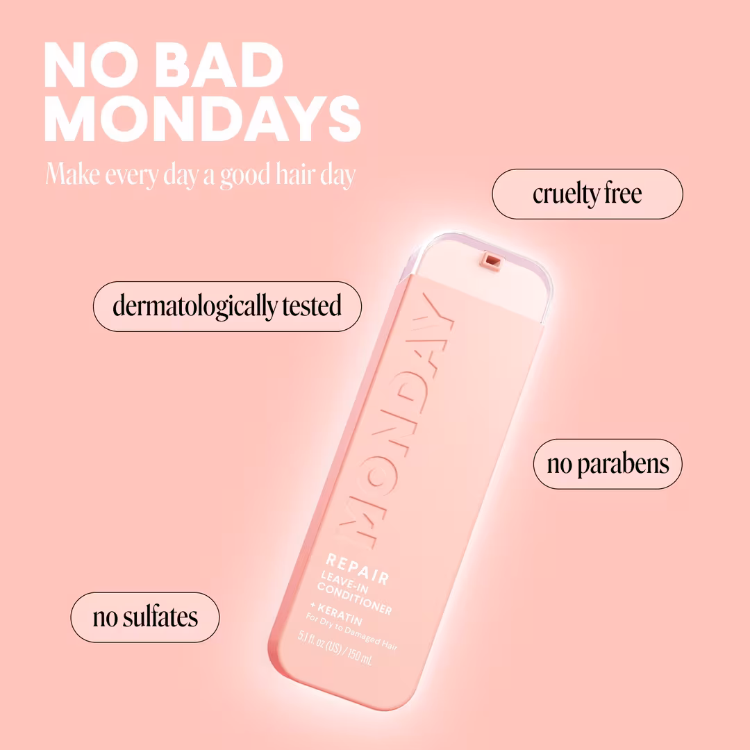 MONDAY Haircare  REPAIR Leave-In Conditioner with Keratin for Dry to Damaged Hair