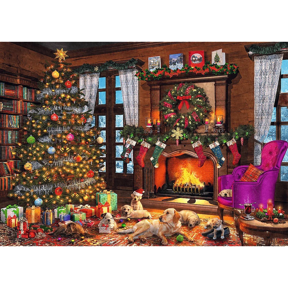 Puzzle Świąteczne 1000 El. Xmas Idą Święta