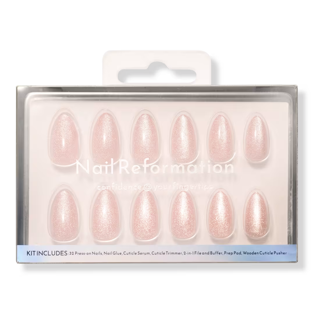 Nail Reformation  Pink Quartz Press On Nails